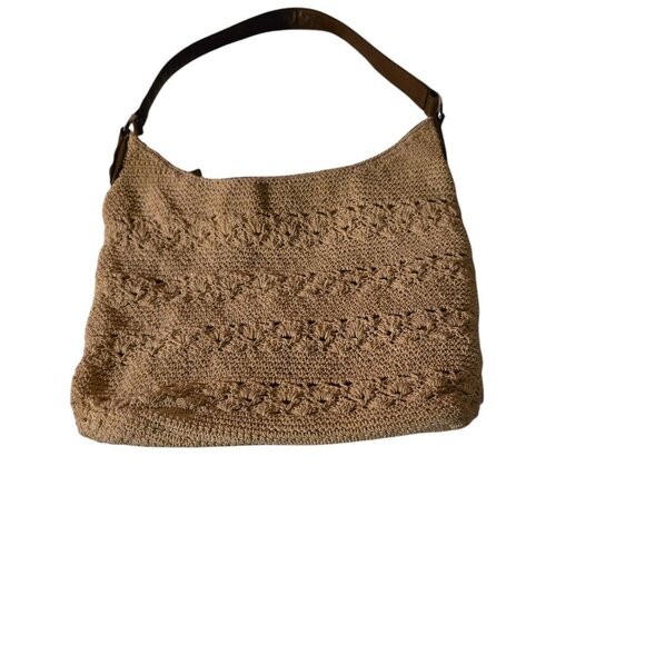 Unbranded Handbags - Vintage Macrame Crocheted Purse Lined 70's
